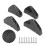 4 pezzi diffusore lip paraurti posteriore nero CF 5