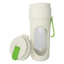 Portable Blender with USB Rechargeable Design for Travel Smoothies Shakes and Juices Green
