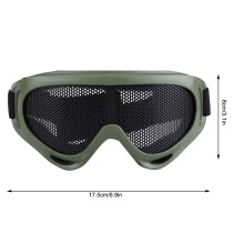 Army Color X400 Tactics Mesh Goggles Steel Lenses for Outdoor Use