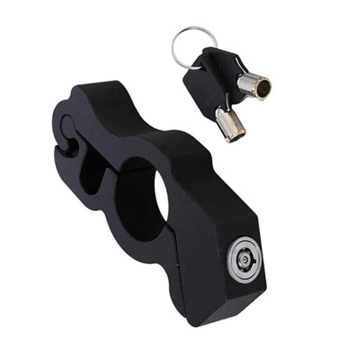 Motorcycle Handlebar Lock Handlebar Brake Handle Solid Lock Anti Theft Steal Lock Black 1