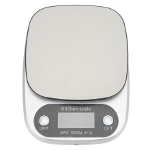 Balança de cozinha digital multifuncional em aço inoxidável com alta precisão, função tara, limpeza rápida, visor com luz de fundo azul e peso