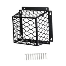 Dryer Vent Cover Guard Steel Outdoor Protector for Animal Entry Prevention and Smooth Airflow, Black