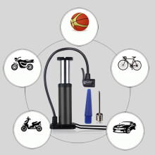Schwarzes Fahrrad-Fußpumpen-Klein, tragbarer Bodeninflator zum Aufpumpen von Reifen