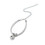 Adjustable White Nylon Cat Collar with Bell & Extension Chain 1