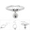 Adjustable White Nylon Cat Collar with Bell & Extension Chain 4