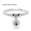 Adjustable White Nylon Cat Collar with Bell & Extension Chain 2