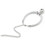 Adjustable White Nylon Cat Collar with Bell & Extension Chain 12