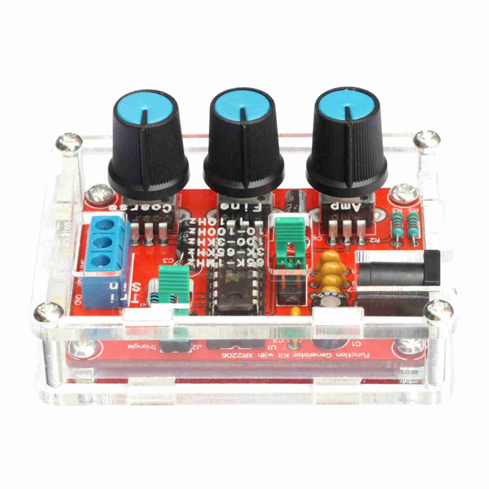 Xr2206 Signal Generator Diy Kit 1Hz-1Mhz Sine/Triangle/Square Waveforms 3321377857811