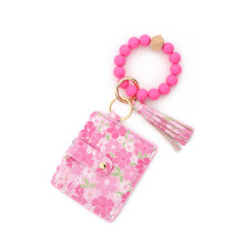 Armband, Schlüsselanhänger, Armband, Geldbörse,-Dunkelrosa
