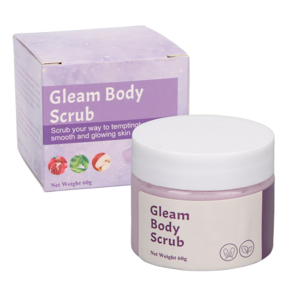 Pomegranate Body Scrub, Gentle Exfoliation for Arm, Armpit, Knee, Chest, Legs, Improves Dull Complexion, Moisturizes & Smooth Skin, 2.1oz