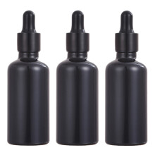 Morsvrije glazen doseerflesjes met zwarte coating voor etherische oliën, lekvrij, klein formaat voor op reis, aromatherapie, parfum, de sportschool