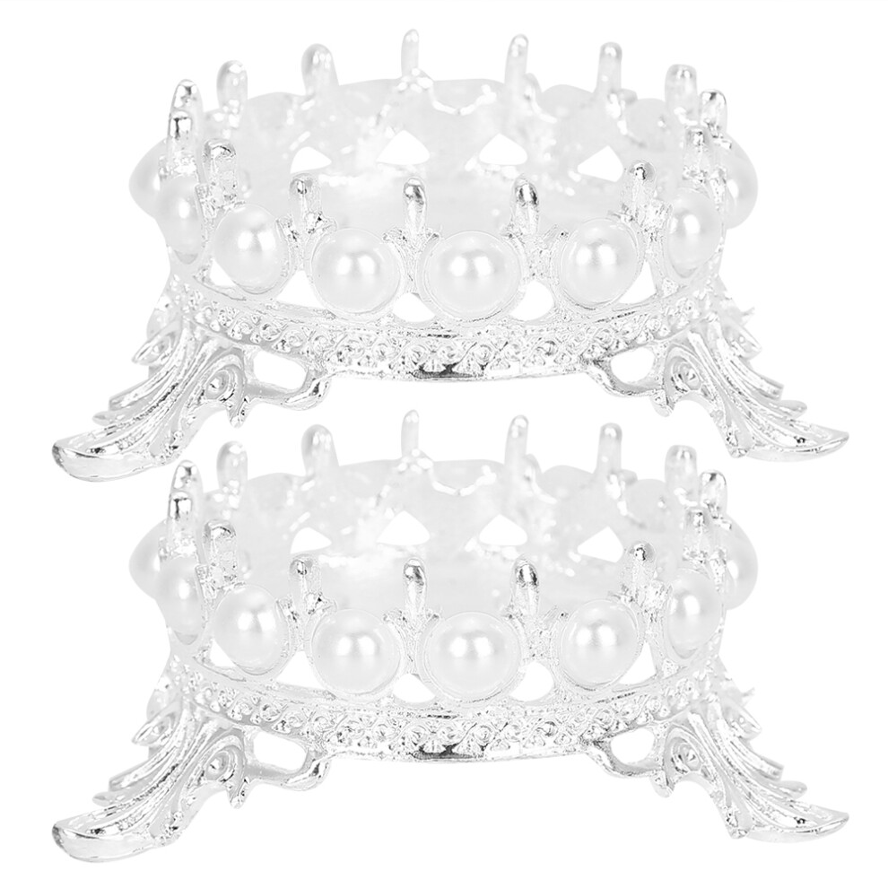 Crown Shaped Holder Nail Art Tool Portable Design Retro Appearance Premium Materials Versatile Usage Photography Props For UV Gel Pens Pattern