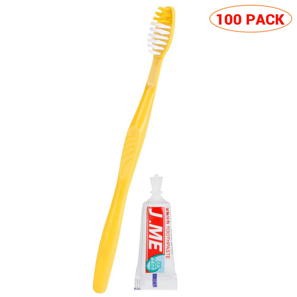 Non Toxic Disposable Toothbrushes Traveling Ready Ergonomic Design Soft Brush With Built In Toothpaste For Business Trips And Hotel Stays