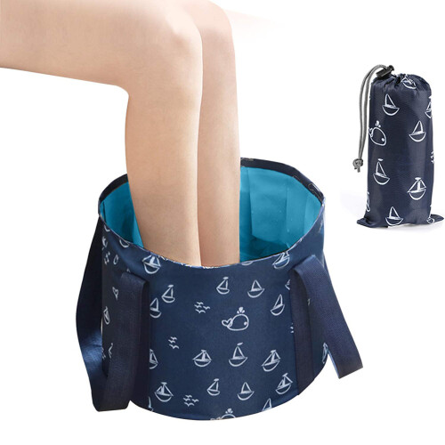 Συμπαγής νιπτήρας Foot Spa, πολυλειτουργικός πτυσσόμενος κουβάς ταξιδιού με