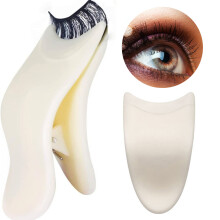 Skin Friendly Material False Eyelash Applicator Tool Lightweight Compact And Portable Novice Friendly Plastic Lash Tweezers Lash Buddy Makeup Tool Ea