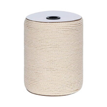 4mm Cotton Macrame Cord 328 Yards, Multi-purpose Soft & Durable Rope for DIY Wall Hanging and Plant Hanger, Natural Cotton Macrame Rope 3 Strand