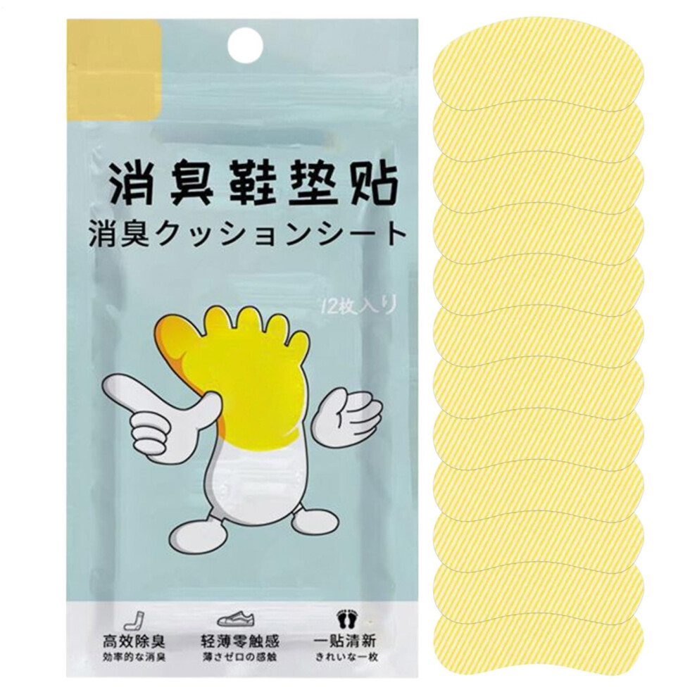 Shoe Deodorizer Stickers with Powerful Odor Elimination, LongLasting Freshness, Easy PeelandStick