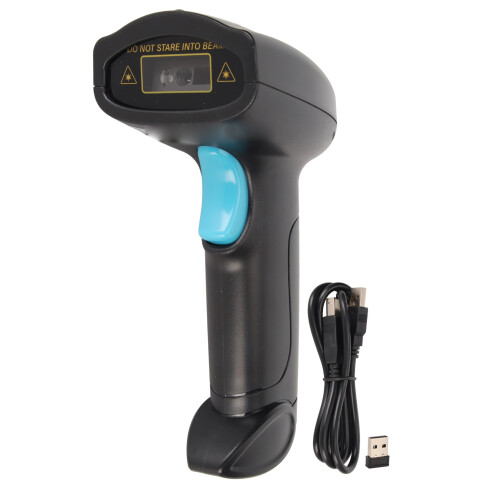 Scanner de codes-barres 2D sans fil Bluetooth 2.4G, auto-sensing, batterie de 2000mAh 1