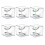 (As show, One size) 6pcs Baseball Display Case,uv Protected Acrylic Display Box,clear Display Case Autograph Ball Showc 1