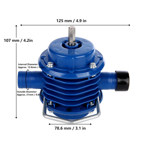 Engineering Plastic Hand Drill Water Pump for Home Garden Projects 1