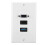 VGA HDMI USB3.0 Wall Socket Panel 3-PORT Wall Mount Adapter Robust Metal Build 3