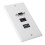 VGA HDMI USB3.0 Wall Socket Panel 3-PORT Wall Mount Adapter Robust Metal Build 7