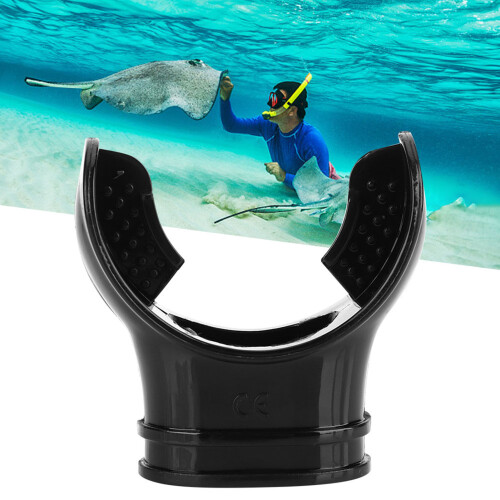 Disposable Black Silicone Dive Mouthpiece, Professional, 5.5cm 2