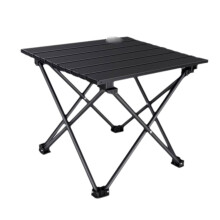 Portable Folding Camping Table Lightweight Carbon Steel Alloy Compact Outdoor Picnic Table For Tailgating