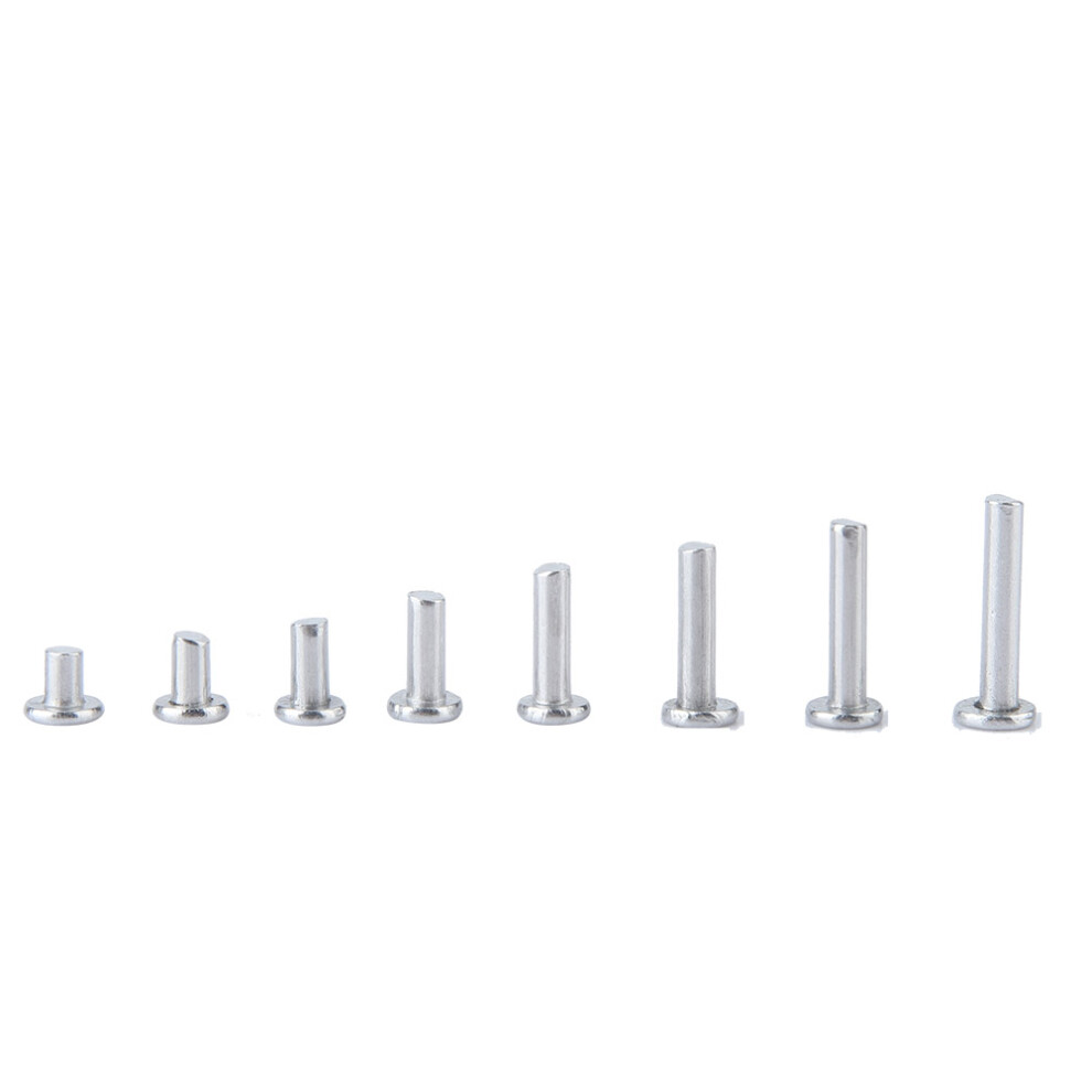 Solid Aluminum M3 Rivet Set 400Pcs 4Mm-16Mm Length Flat Head 4011377861923
