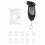 Digital Alcohol Tester LCD Screen 10pcs Mouthpieces Compact Keychain 3