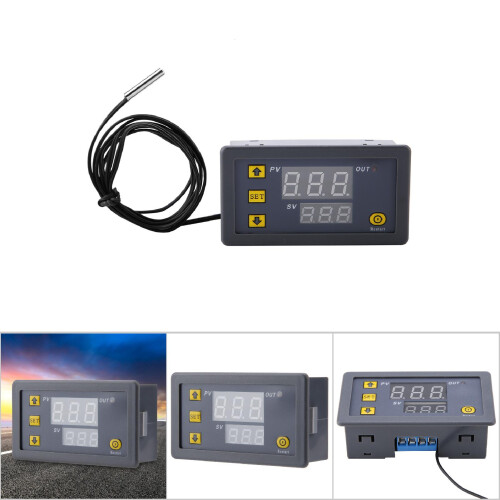 W3230 Digital Thermostat & Sensor Meter LED Display for 110V-220V Use