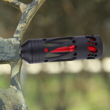 Universal Metal Archery Shock Absorber Stabilizer Black Red for Compound Bow
