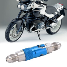 Edelstahl-Motorradbremsleitung Schnellverschluss-Befestigung Adapter Universal Blau