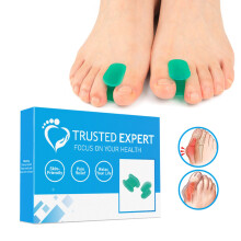 Soft Gel Material Toe Separators, Foot Pain Relief Ergonomic Structure For Men And Women, 8 Pairs Comfortable All Day Wear, Gel Loop Design Bunion