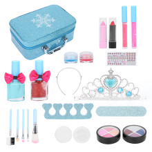 Coffret de maquillage pour petites filles, non toxique, de véritables cosmétiques, lavable, pour apprendre en jouant. Autocollants phosphorescents