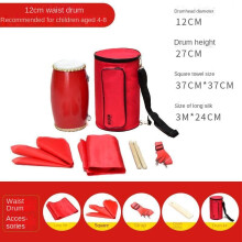 (Druma waist 12 cm., Sraith iomlán na gabhálais 3 méadar mála druma síoda) 12 cm druma waist cowhide