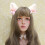 Μαλακό και ρεαλιστικό υλικό για Anime Cosplay, χαριτωμένα αυτιά γάτας με ελαστική 4