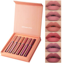 Rossetto liquido opaco di lusso, per uso professionale, per labbra seducenti, tinta labbra a lunga durata resistente all'acqua, tazza antiaderente