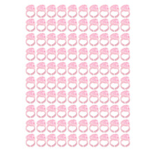 Lash Extension Supplies Adjustable Size Disposable Glue Holder Flexible Ring Durable Plastic Safe Material Wide Use 2 In 1 Glue Holder For Nightclubs
