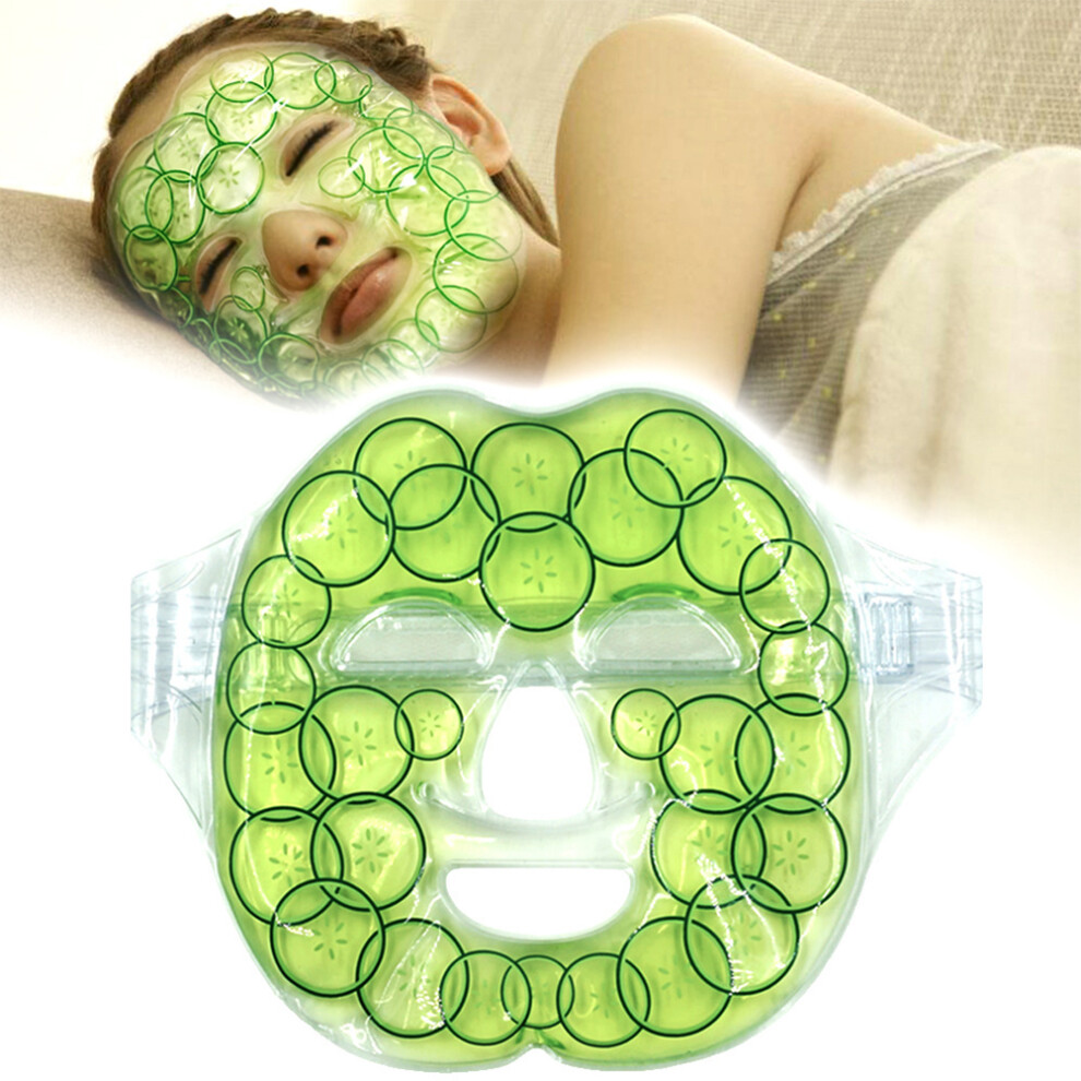 Dark Spa Therapy Wrap Style Gel Bead Facial Mask Cold Pack For Migraine Headache Relief Hot Cold Treatment Reduces Puffiness Eyes And Circles Under