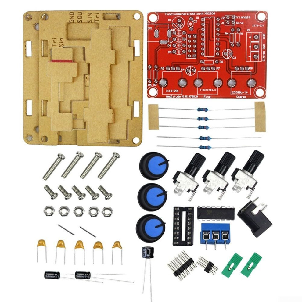 Xr2206 Signal Generator Kit With Multiple Waveform Output 1Hz1mhz Diy Function Generator 9199774342254