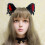 Μαλακό και ρεαλιστικό υλικό για Anime Cosplay, χαριτωμένα αυτιά γάτας με ελαστική 2