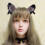 Μαλακό και ρεαλιστικό υλικό για Anime Cosplay, χαριτωμένα αυτιά γάτας με ελαστική 2