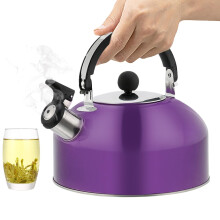 1.8L Stainless Steel Whistling Tea Kettle with Automatic Whistle, Foldable Handle for Camping and Home Use