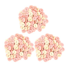 Gladde houten knopen, milieuvriendelijke handgemaakte knutselknopen met twee gaten, decoratieve knopen voor naaien, knutselen, scrapbooking, uniek