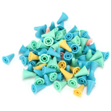100Pcs Silicone Needle Protectors, 2 Sizes, Colorful, 2.3x1.5cm & 2x1.2cm