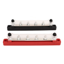 Premium Power Distribution Block 150A DC12V-48V Car RV Boat M6 Bus Bar 6 Studs