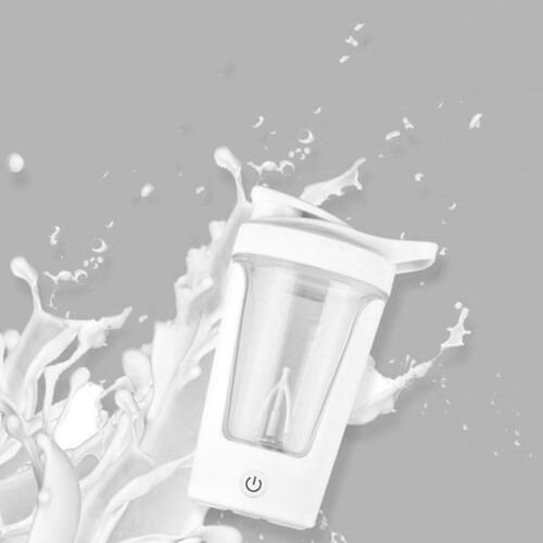 Rechargeable Electric Protein Shaker Bottle with Speed Motor, LeakProof Design, White 2