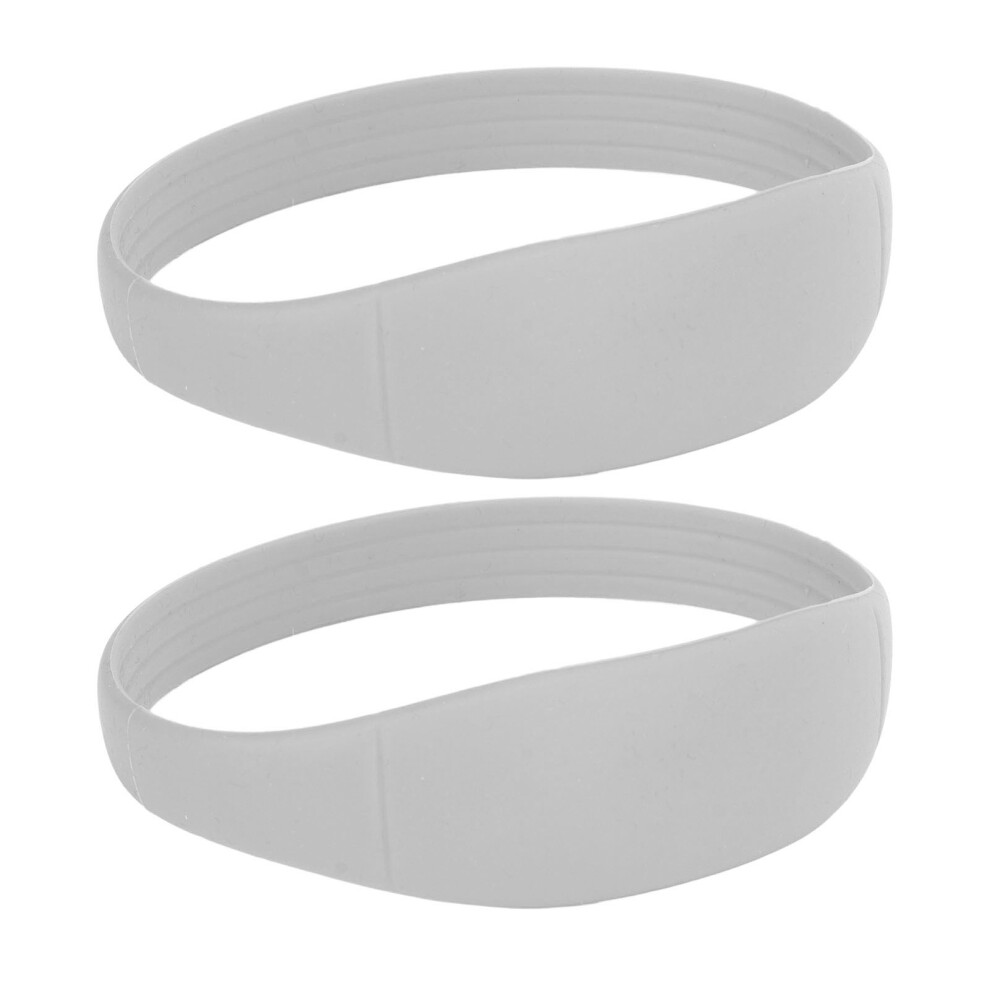 Grey 2Pcs Patella Tendon Knee Straps | Soft Silicone Support For Sports & Home