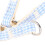 Adjustable Soft Mesh Pet Harness with Leash for Cats, Blue 1.5cm 4